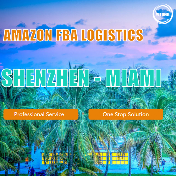 Serviço da logística do FBA das Amazonas de NVOCC de Shenzhen à porta de Miami à porta 1
